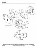 Blower HousingShroud Diagram and Parts List for 422445-1290-01  Briggs and Stratton Engine